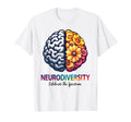 Neurodiversity Celebrate Spectrum Brain T-Shirt - Minimalist Print Unisex - T-Shirt, Sweatshirt, Hoodie