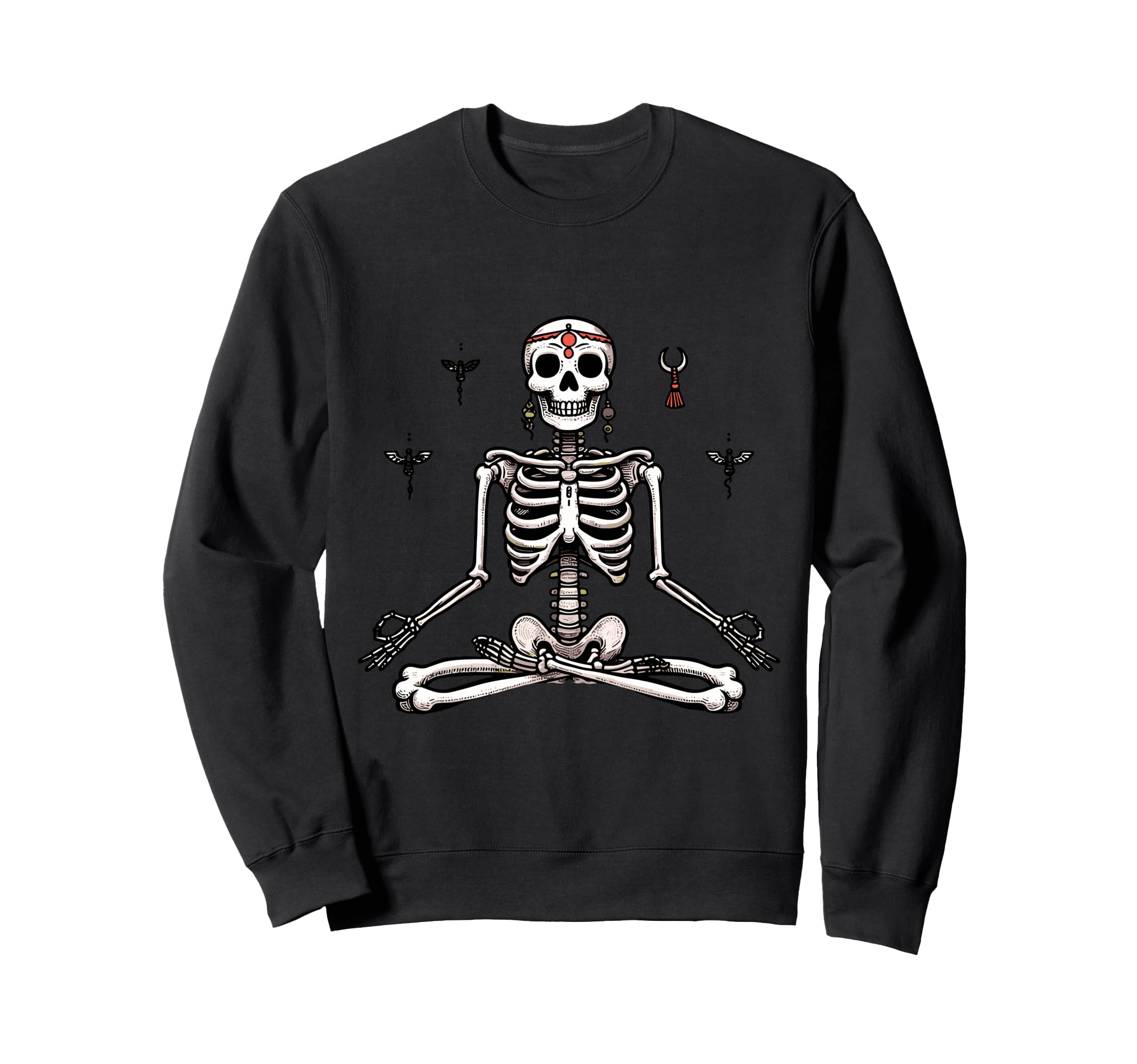 Meditation Skeleton Yoga Pose Sweatshirt - Novelty Apparel for Adults - T-Shirt, Sweatshirt, Hoodie