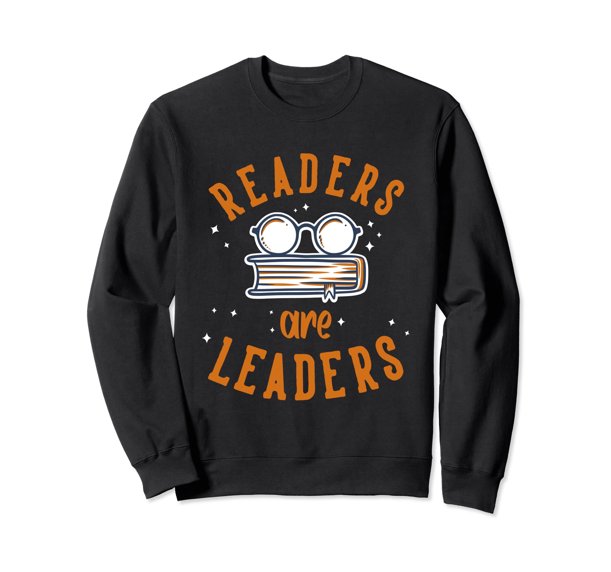 Readers Are Leaders Bookmarks Sweatshirt - Minimalist Print for Adults - T-Shirt, Sweatshirt, Hoodie