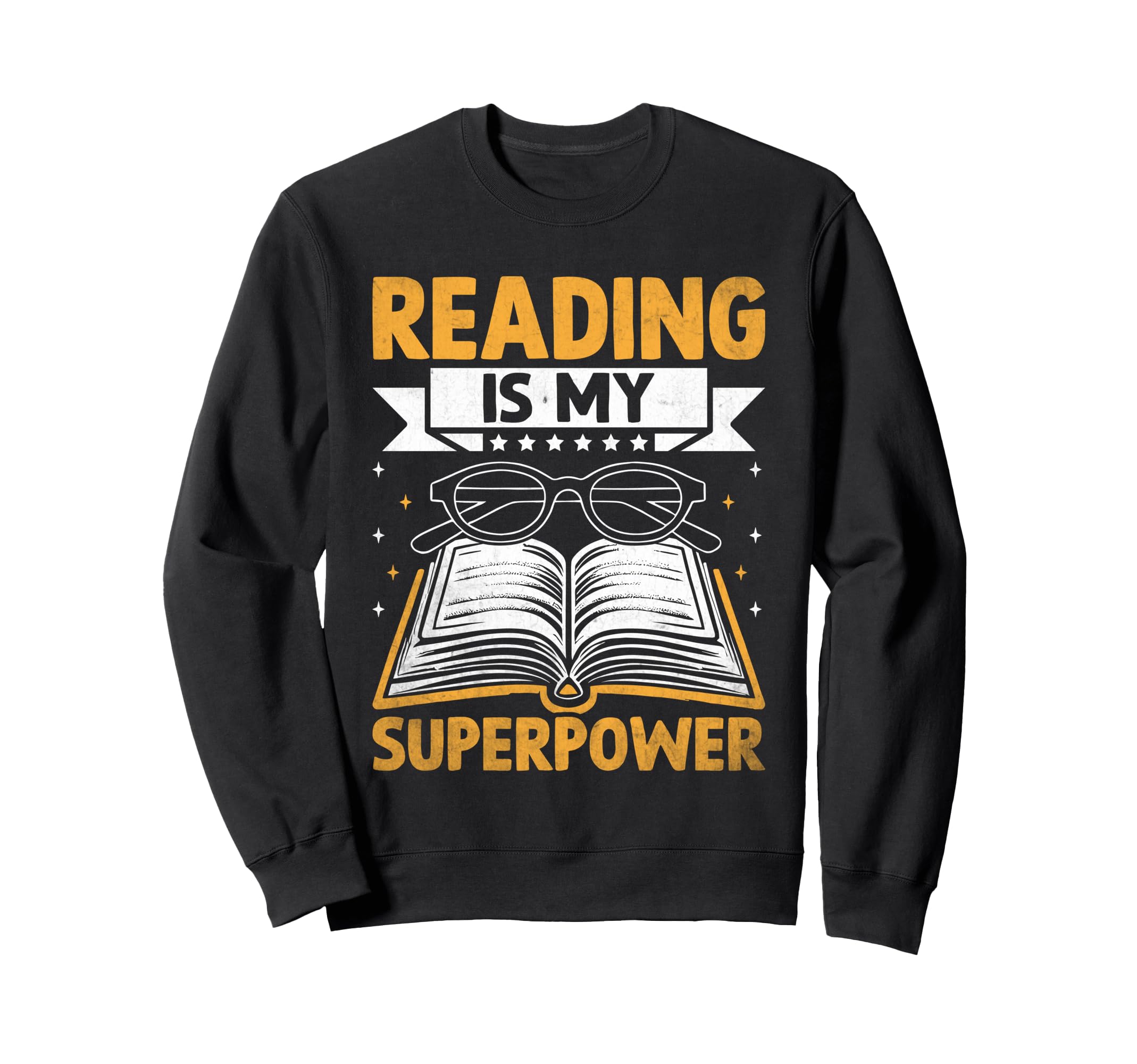 Reading Is My Superpower Library Book Sweatshirt - Custom Art Print Unisex - T-Shirt, Sweatshirt, Hoodie