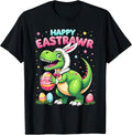 Dinosaur Kid Girls Easter Egg Hunt Funny Gift Unisex T-shirt, Sweatshirt, Hoodie, Long Sleeve Tee - T-Shirt, Sweatshirt, Hoodie
