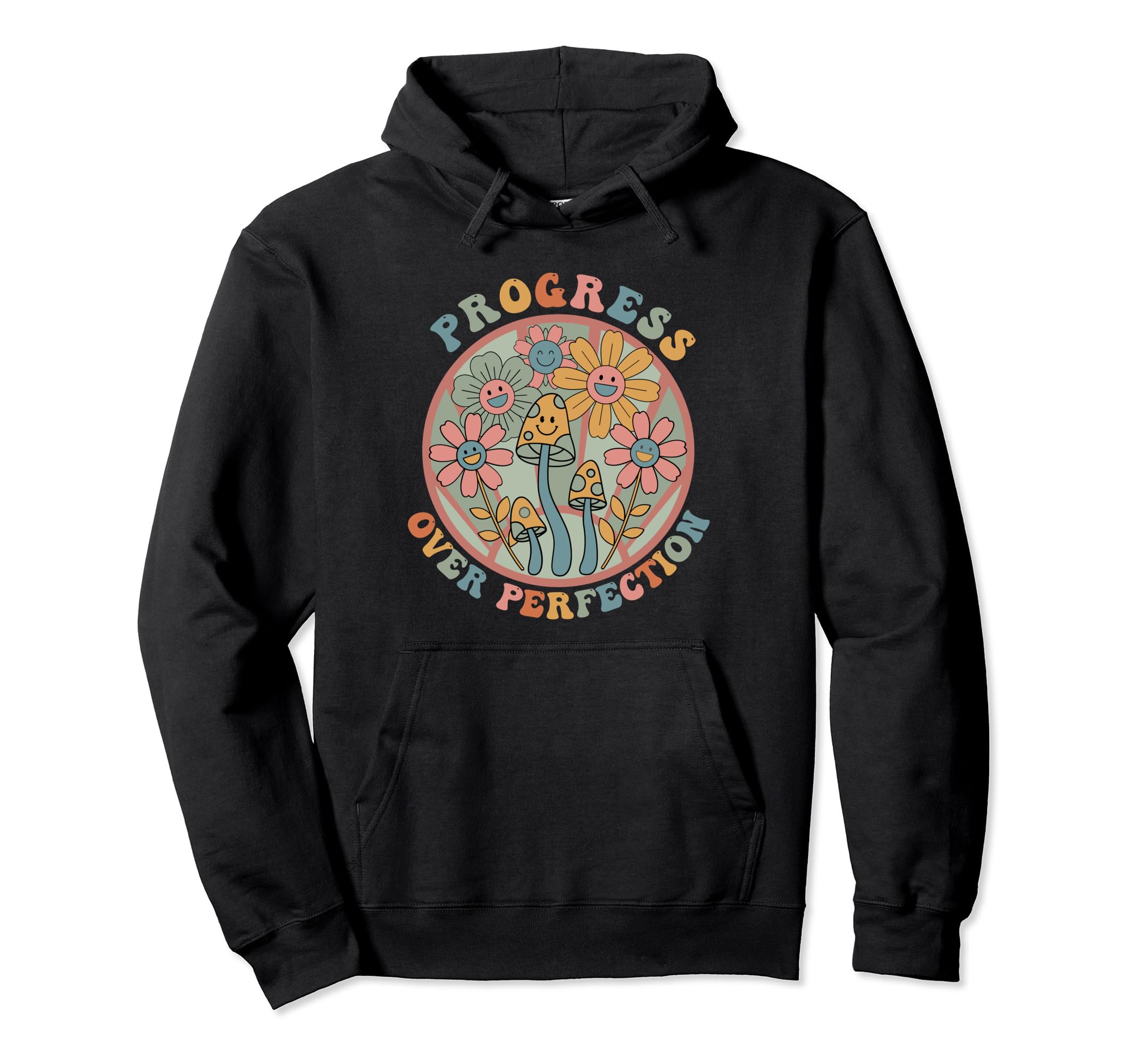 Motivational Progress Over Perfection Hoodie - Custom Art Print Men Women - T-Shirt, Sweatshirt, Hoodie