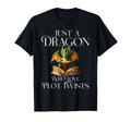 Just Dragon Who Loves Plot Twists T-Shirt - Casual Everyday Wear Men Women - T-Shirt, Sweatshirt, Hoodie