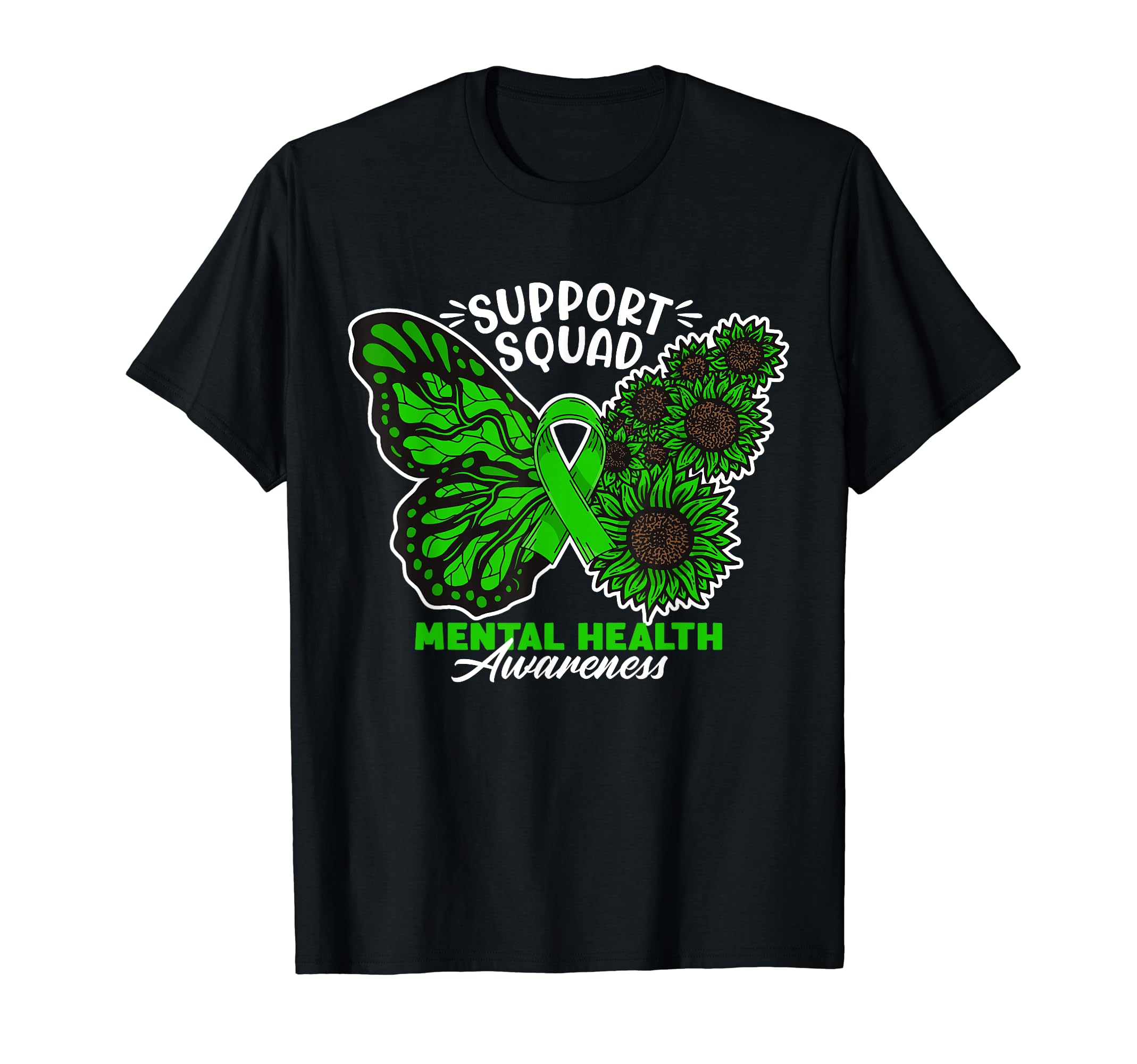 Support Awareness Squad I Depression T-Shirt - Trendy Graphic Men Women - T-Shirt, Sweatshirt, Hoodie