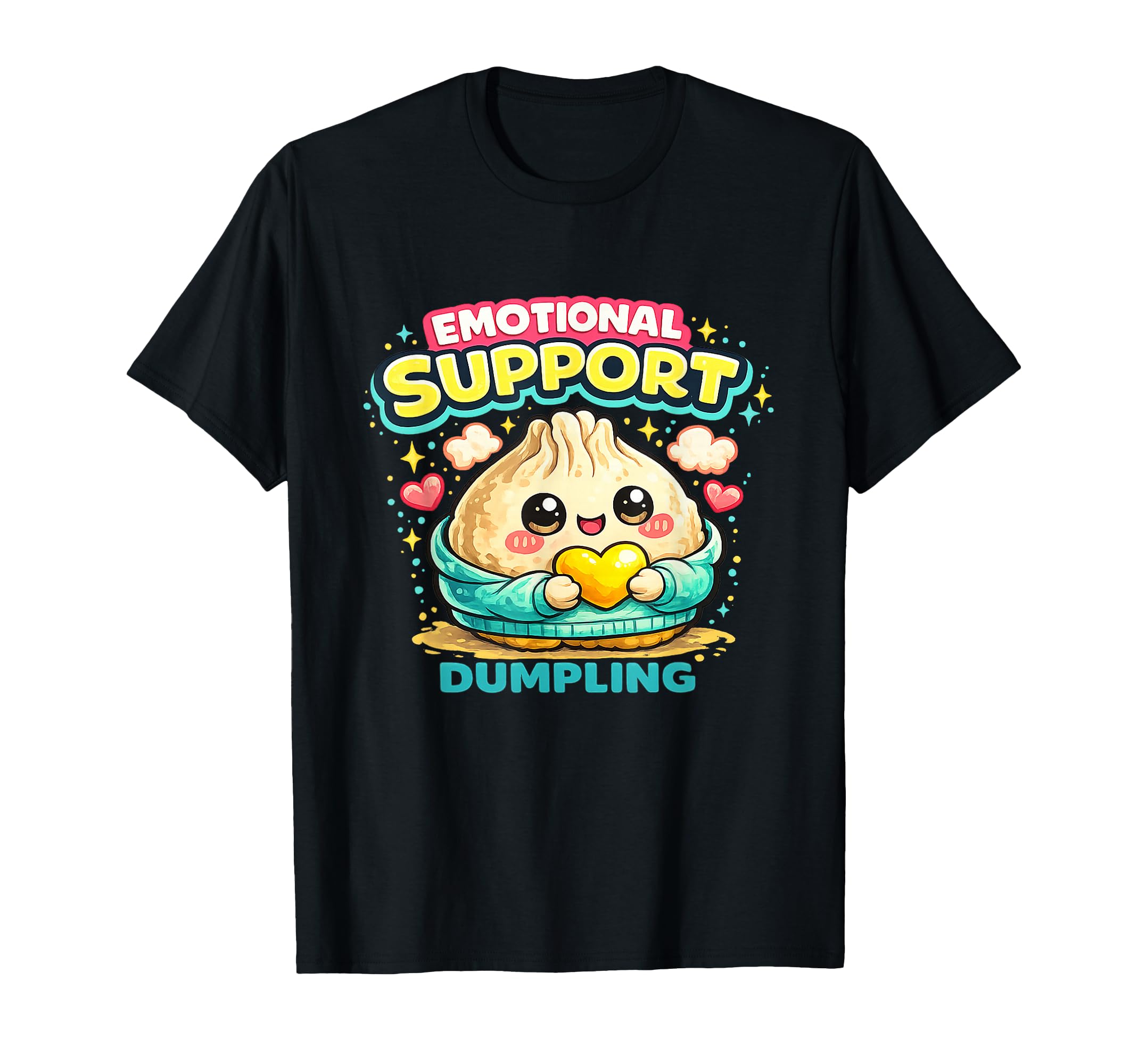 Emotional Support Dumpling Comfort T-Shirt - Minimalist Print for Adults - T-Shirt, Sweatshirt, Hoodie
