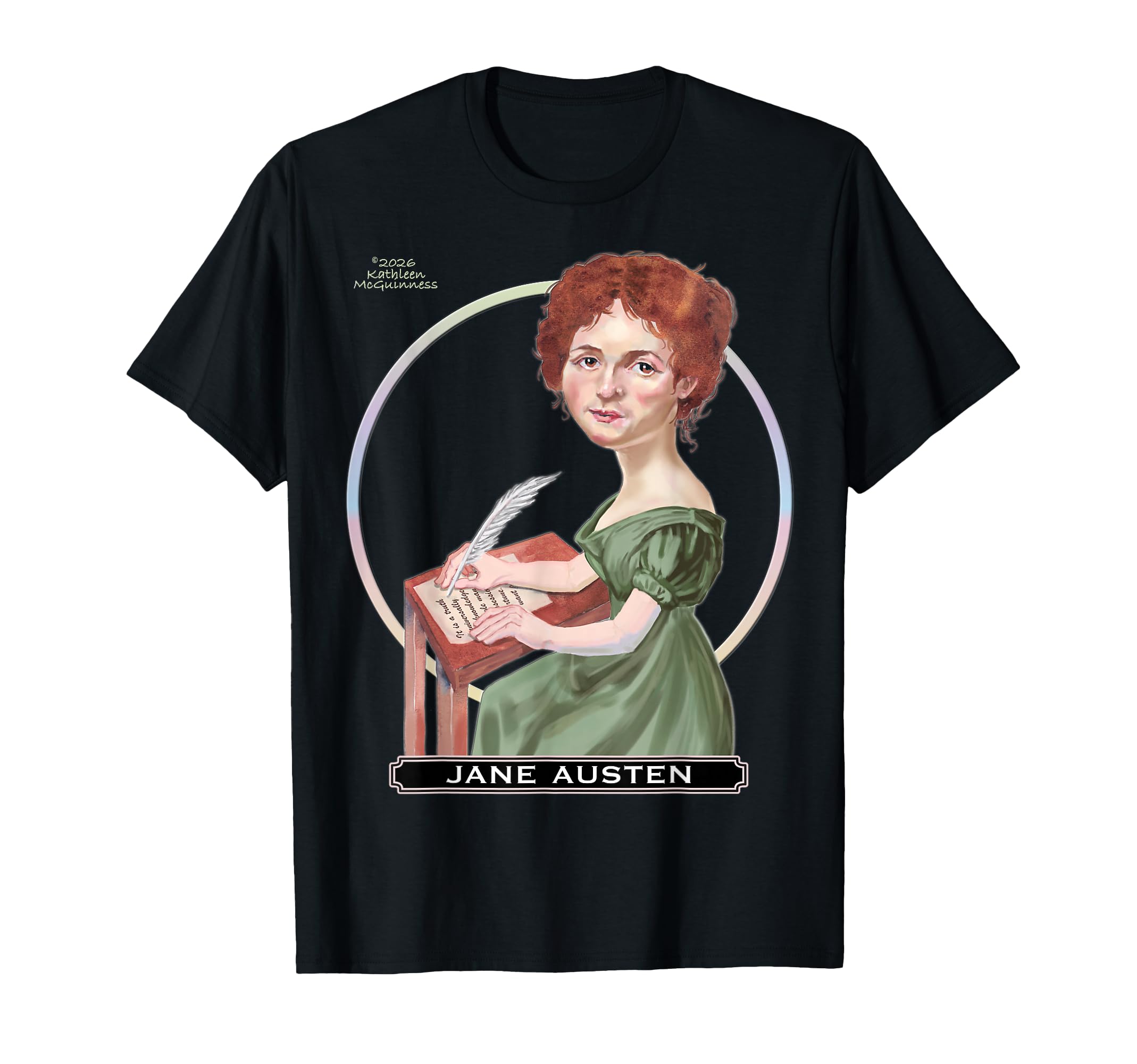 Jane Austen English Novelist T-Shirt - Streetwear Style Men Women - T-Shirt, Sweatshirt, Hoodie