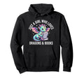 Just Who Loves Dragons And Books Hoodie - Streetwear Style Men Women - T-Shirt, Sweatshirt, Hoodie