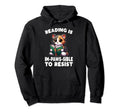 Reading Book Cat Library Reading Hoodie - Casual Everyday Wear Men Women - T-Shirt, Sweatshirt, Hoodie
