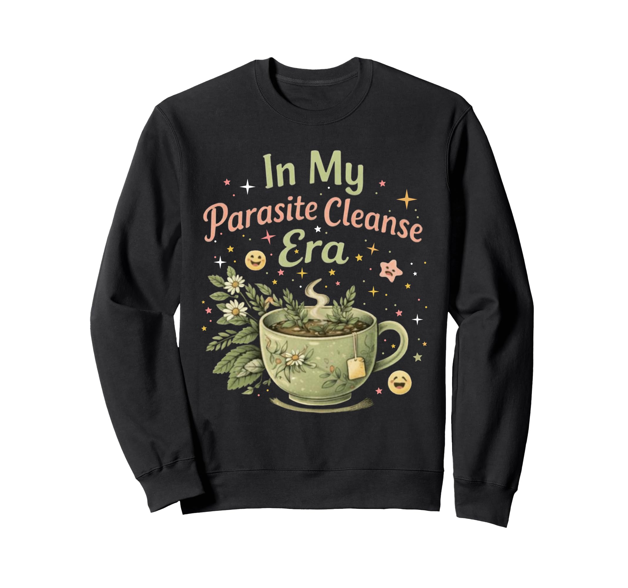 Funny Wellness Vibes Aesthetic Tea Sweatshirt - Aesthetic Graphic Unisex - T-Shirt, Sweatshirt, Hoodie