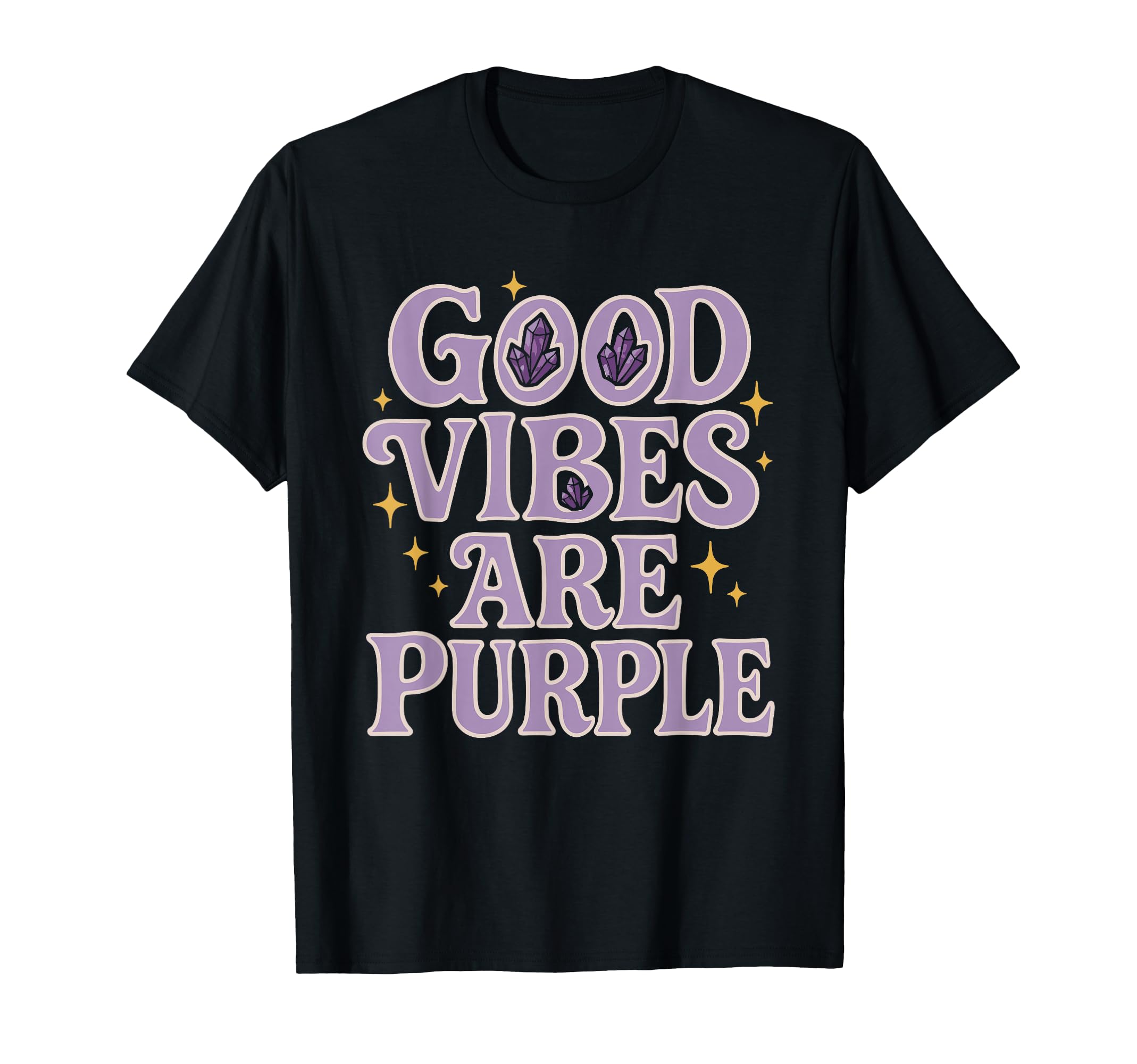 Amethyst Addict Healing Crystal Energy T-Shirt - Custom Art Print Unisex - T-Shirt, Sweatshirt, Hoodie