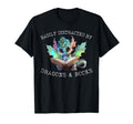 Easily Distracted Dragon And Books T-Shirt - Minimalist Print for Adults - T-Shirt, Sweatshirt, Hoodie