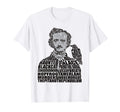 Calligram Edgar Allan Poe Poem Lover T-Shirt - Novelty Apparel for Adults - T-Shirt, Sweatshirt, Hoodie