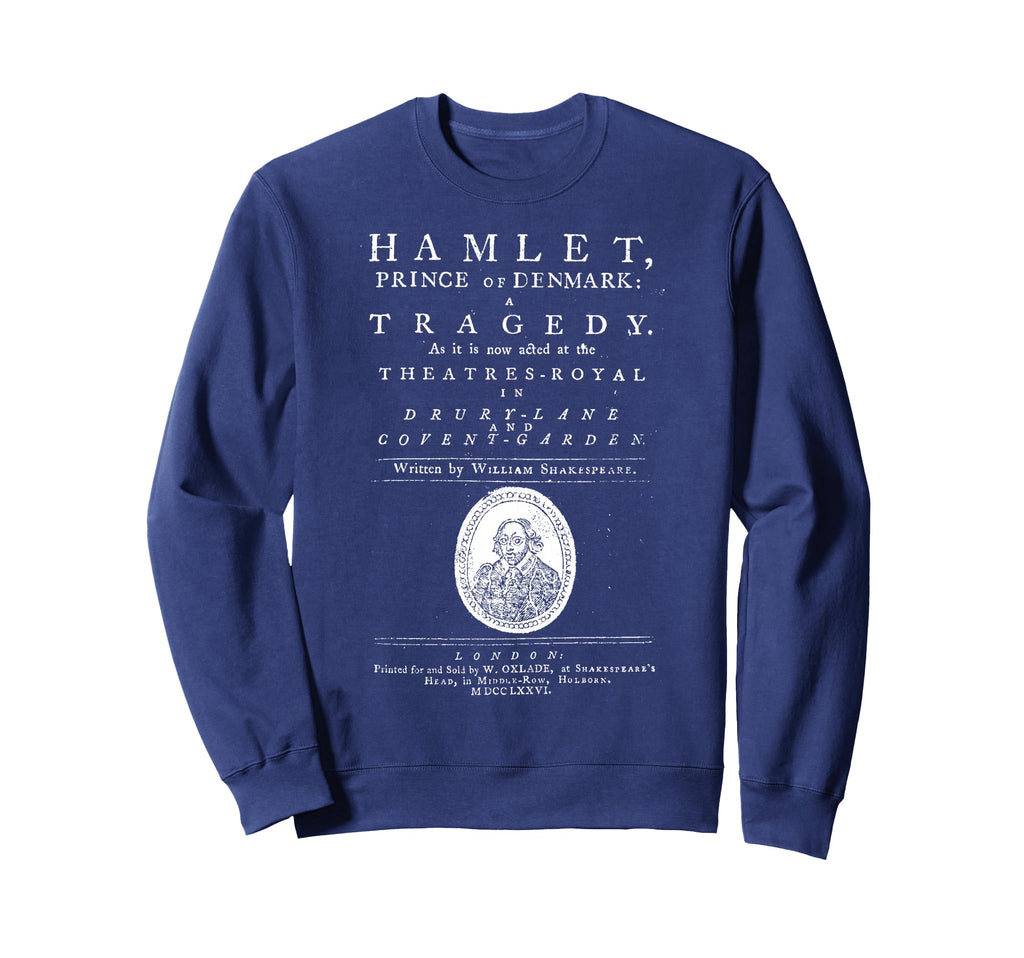 William Shakespeare Hamlet Book Sweatshirt - Trendy Graphic Unisex - T-Shirt, Sweatshirt, Hoodie