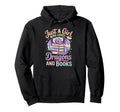 Just Who Loves Dragons And Books Fantasy Hoodie - Trendy Graphic Men Women - T-Shirt, Sweatshirt, Hoodie