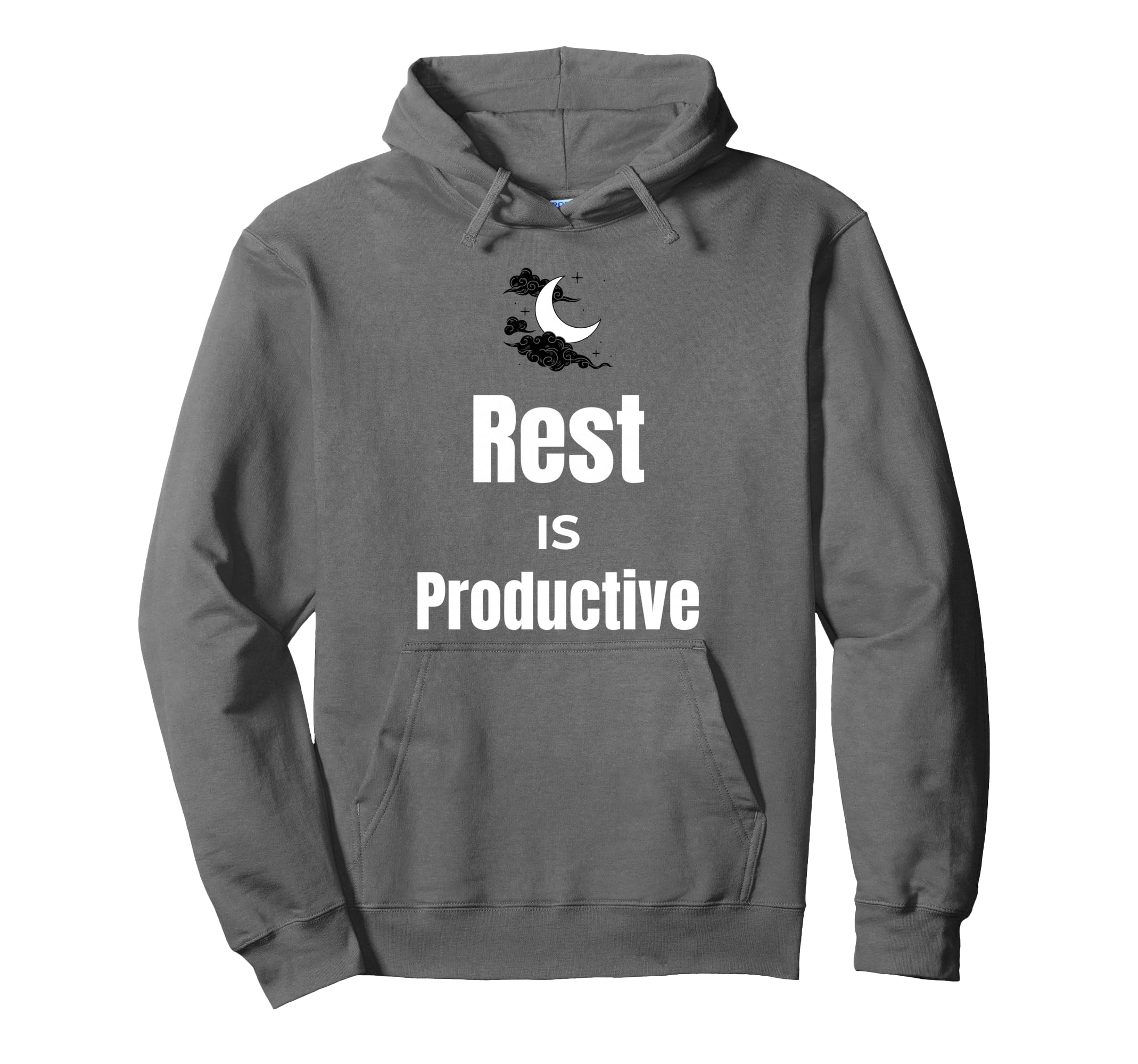 Rest Is Productive Self Care Hoodie - Minimalist Print Men Women - T-Shirt, Sweatshirt, Hoodie