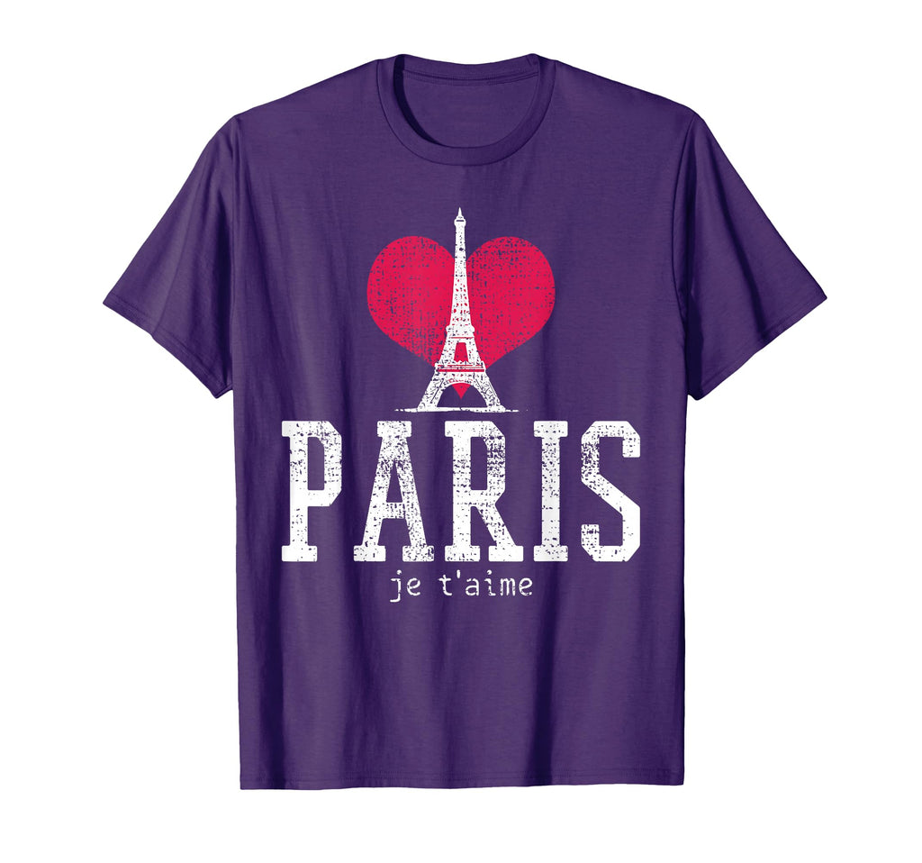 Paris I Love Je Taime France T-Shirt - Casual Everyday Wear Unisex - T-Shirt, Sweatshirt, Hoodie