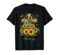 Cross Sunflowers Butterflies T-Shirt - Minimalist Print for Adults - T-Shirt, Sweatshirt, Hoodie