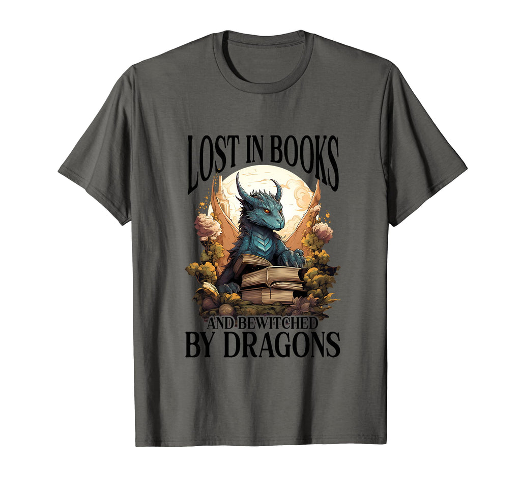 Mythology Fantasy Book Lover Dragon T-Shirt - Trendy Graphic Men Women - T-Shirt, Sweatshirt, Hoodie