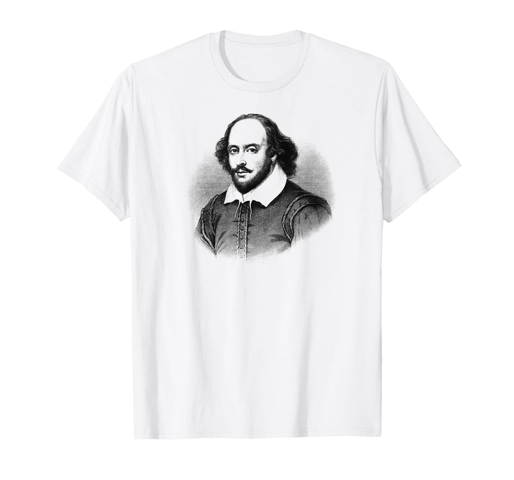 William Shakespeare Portrait T-Shirt - Trendy Graphic for Adults - T-Shirt, Sweatshirt, Hoodie