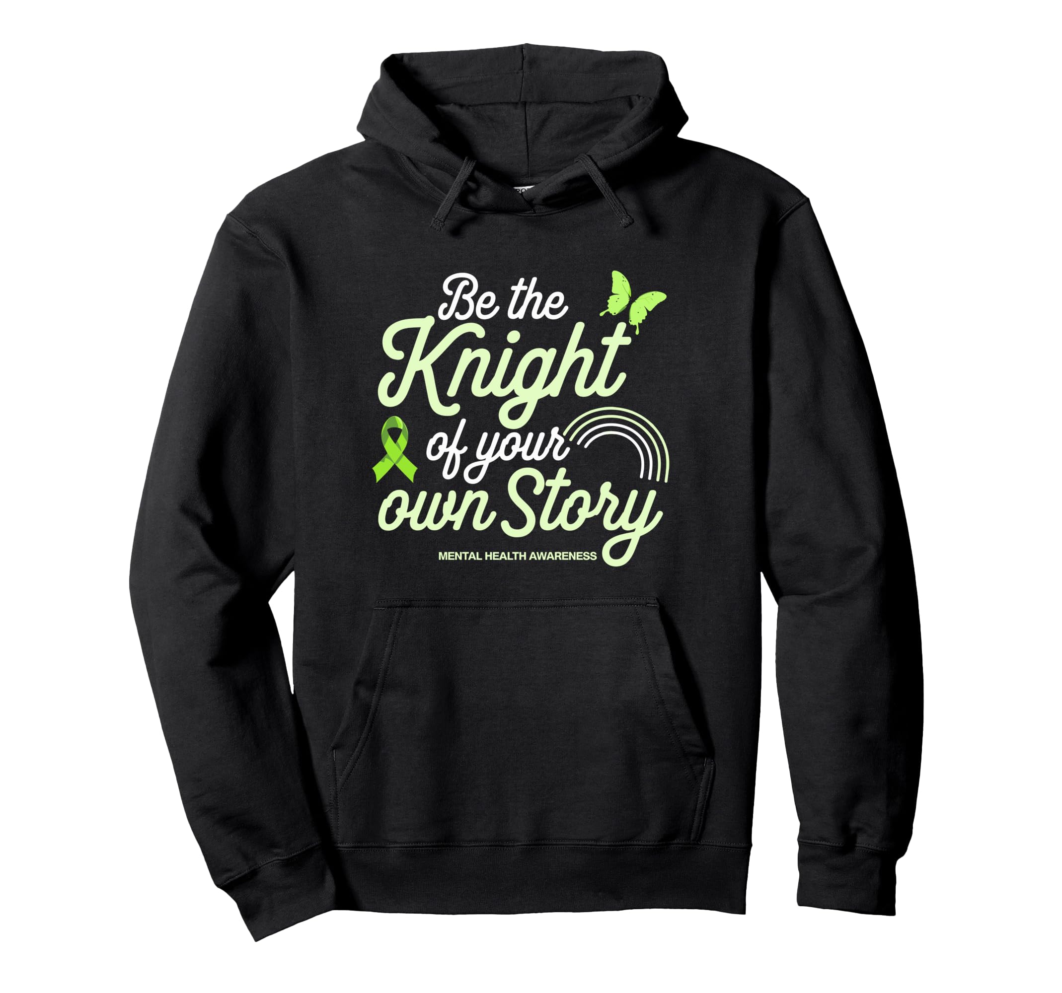Funny Mental Health Awareness Hoodie - Graphic Print Men Women - T-Shirt, Sweatshirt, Hoodie