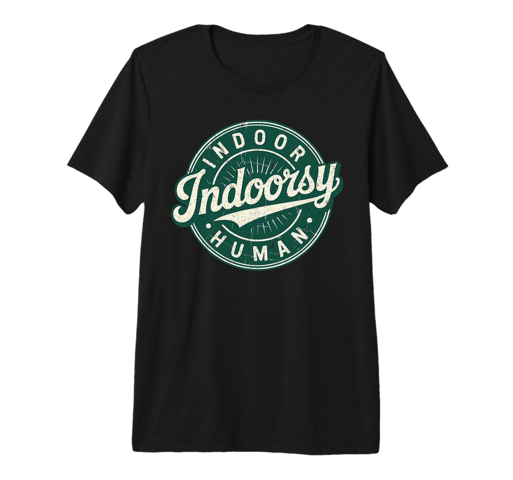 Badge Introvert Homebody Indoor T-Shirt - Minimalist Print for Adults - T-Shirt, Sweatshirt, Hoodie