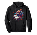 Open Book Blooming Flowers Literary Bouquet Hoodie - Trendy Graphic Unisex - T-Shirt, Sweatshirt, Hoodie