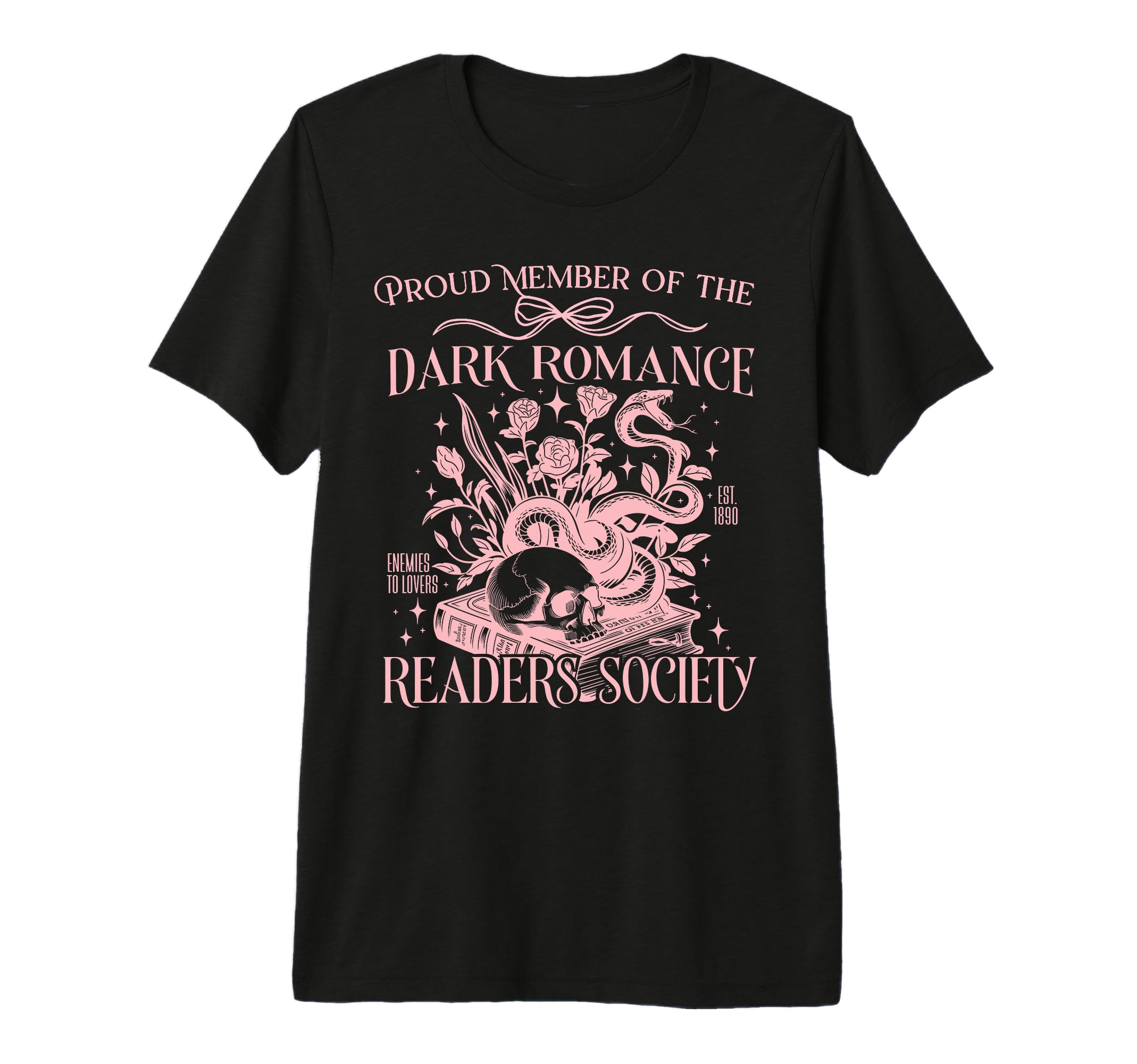 Dark Romance Reader Society Book T-Shirt - Aesthetic Graphic Men Women - T-Shirt, Sweatshirt, Hoodie