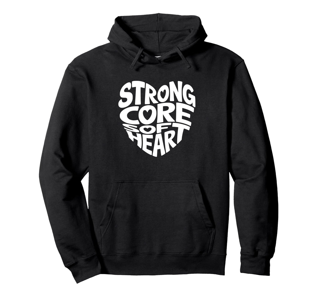 Strong Core Soft Heart Pilates Mental Health Hoodie - Graphic Print Unisex - T-Shirt, Sweatshirt, Hoodie