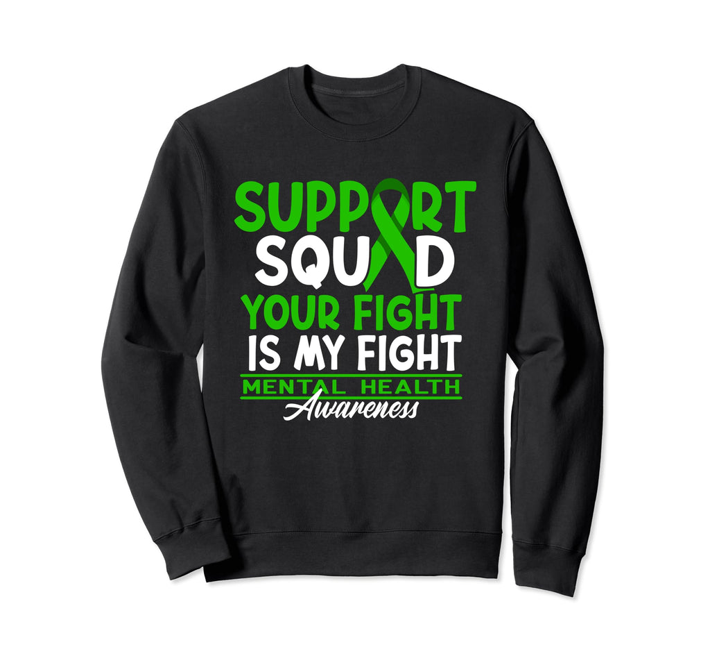 Support Awareness Squad I Depression Sweatshirt - Minimalist Print Unisex - T-Shirt, Sweatshirt, Hoodie