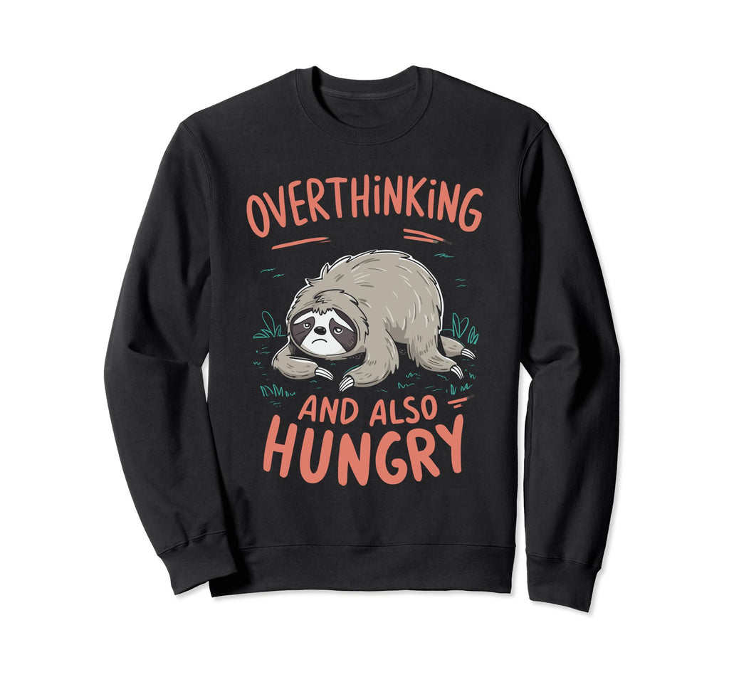 Hungry Overthinker Food Anxiety T-Shirt - Custom Art Print for Adults - T-Shirt, Sweatshirt, Hoodie