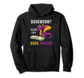 Bookworm Funny Librarian Fantasy Hoodie - Minimalist Print for Adults - T-Shirt, Sweatshirt, Hoodie