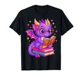 Dragon Reading Books Bookworm T-Shirt - Fun Novelty Design Unisex - T-Shirt, Sweatshirt, Hoodie