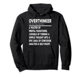 Overthinker Introverts Hoodie - Graphic Print Men Women - T-Shirt, Sweatshirt, Hoodie