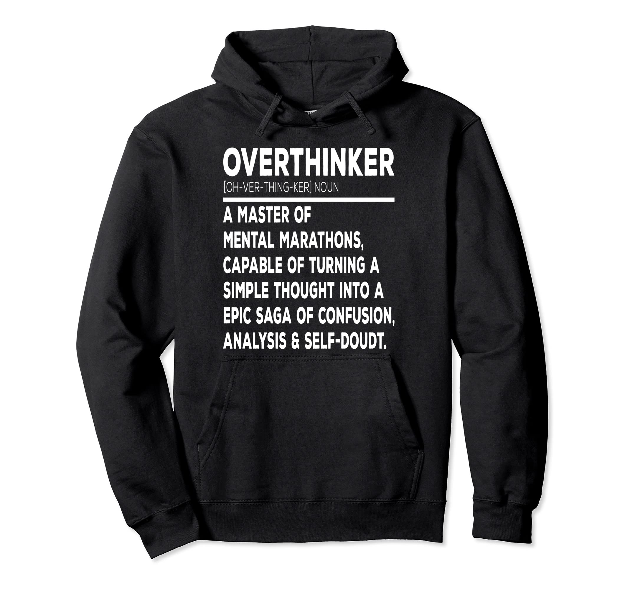 Overthinker Introverts Hoodie - Graphic Print Men Women - T-Shirt, Sweatshirt, Hoodie