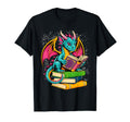 Dragon Reading Book Lover Gift Co T-Shirt - Novelty Apparel Unisex - T-Shirt, Sweatshirt, Hoodie