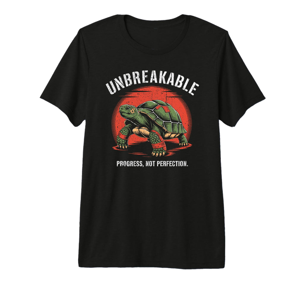 Unbreakable Turtle Bandaged Strong T-Shirt - Minimalist Print Unisex - T-Shirt, Sweatshirt, Hoodie