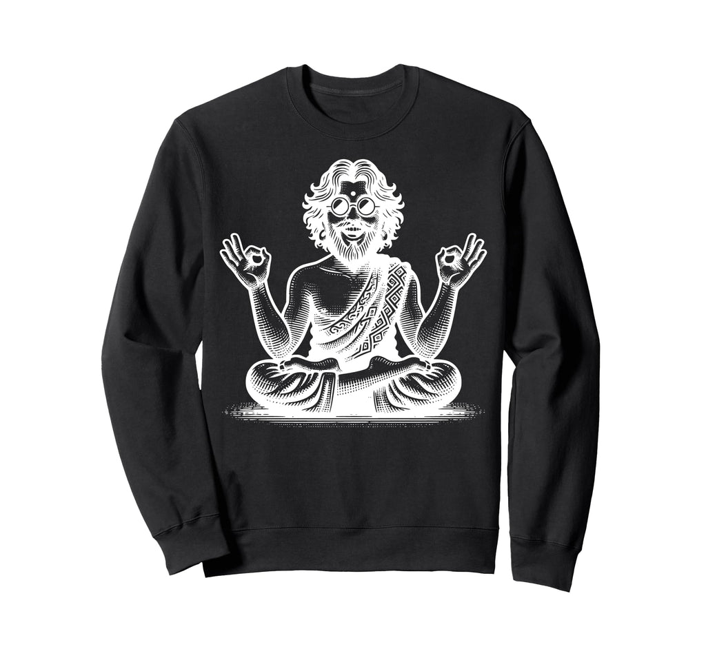 Stylish Yoga Figure Illustration Sweatshirt - Custom Art Print for Adults - T-Shirt, Sweatshirt, Hoodie