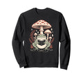 Whimsical Toad Enjoying Literature Sweatshirt - Trendy Graphic Men Women - T-Shirt, Sweatshirt, Hoodie