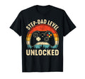 Step Dad Level Unlocked Fathers Day T-Shirt - Fun Novelty Design Men Women - T-Shirt, Sweatshirt, Hoodie