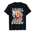 Best Therapy Is Golden Dog T-Shirt - Casual Everyday Wear Men Women - T-Shirt, Sweatshirt, Hoodie
