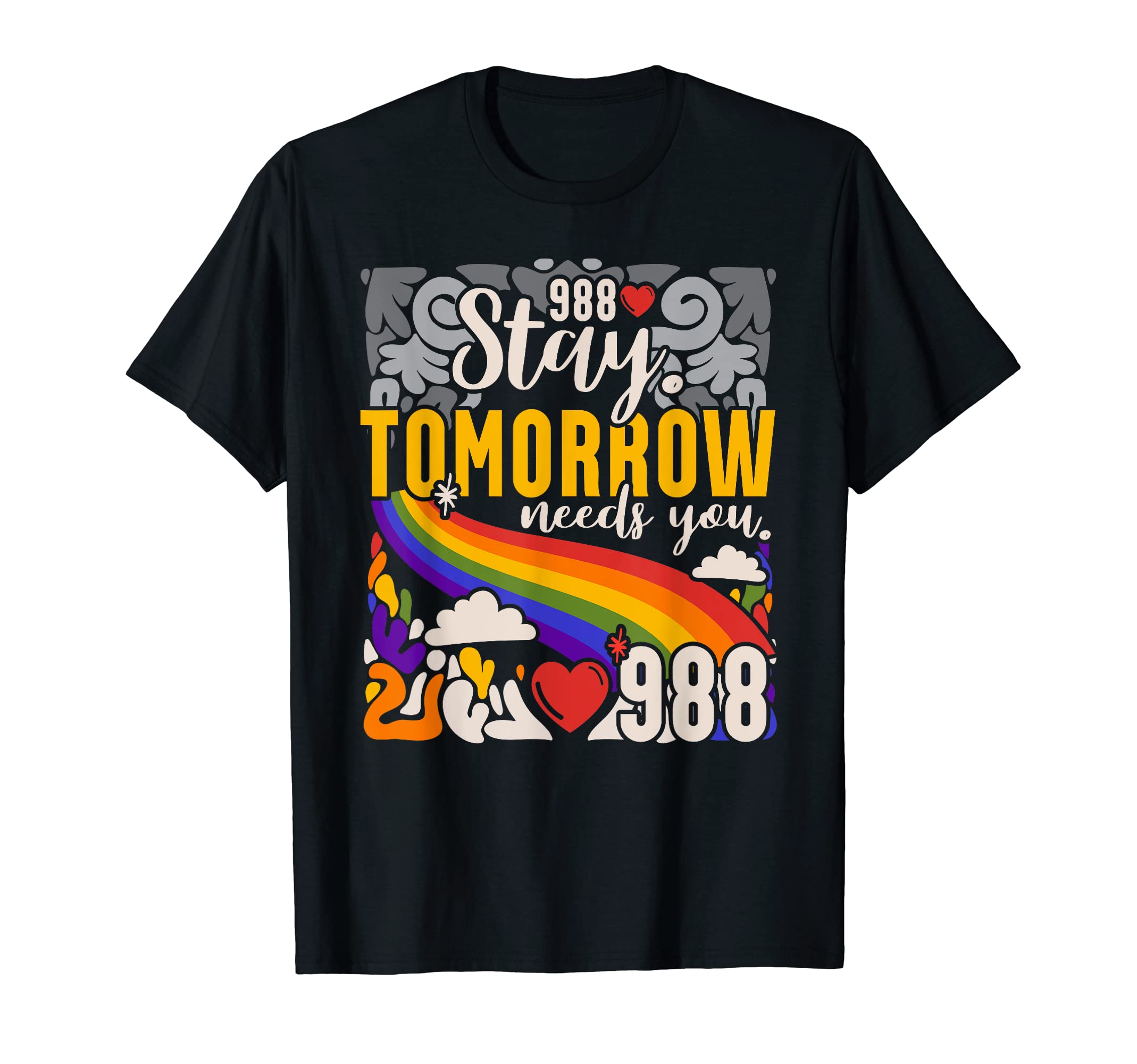 988 Stay Tomorrow Need You Mental T-Shirt - Aesthetic Graphic for Adults - T-Shirt, Sweatshirt, Hoodie