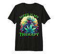 Weed Is My Therapy 420 Cannabis Blunt T-Shirt - Custom Art Print Unisex - T-Shirt, Sweatshirt, Hoodie
