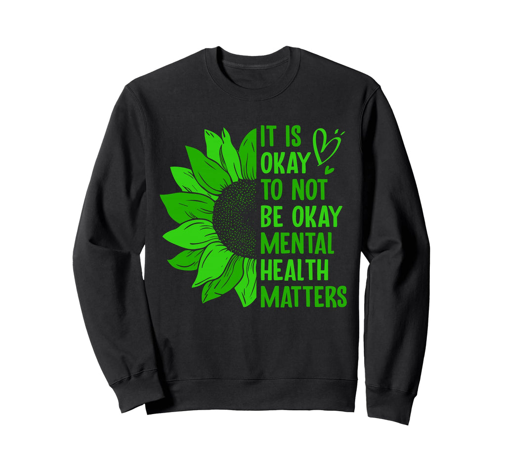 Mental Health Awareness Ribbon Items Gifts Hoodie - Trendy Graphic Unisex - T-Shirt, Sweatshirt, Hoodie