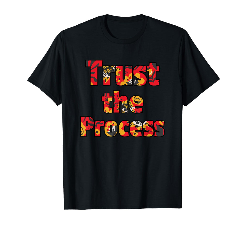 Trust Process Red Floral Recovery T-Shirt - Unique Graphic for Adults - T-Shirt, Sweatshirt, Hoodie