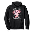 Just Who Loves Axolotls Funny Axolotl Hoodie - Minimalist Print Men Women - T-Shirt, Sweatshirt, Hoodie