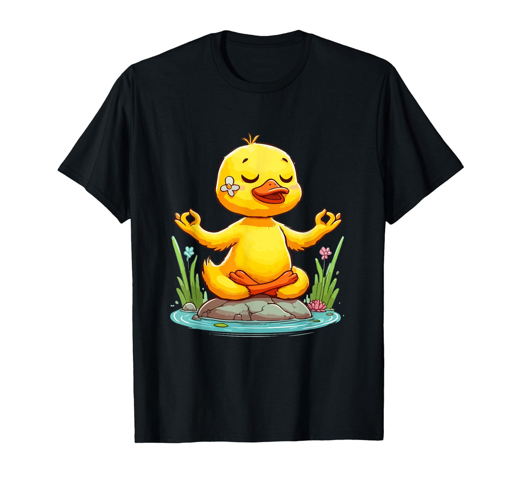 Meditation Duck Yoga Pose Relaxing T-Shirt - Fun Novelty Design for Adults - T-Shirt, Sweatshirt, Hoodie