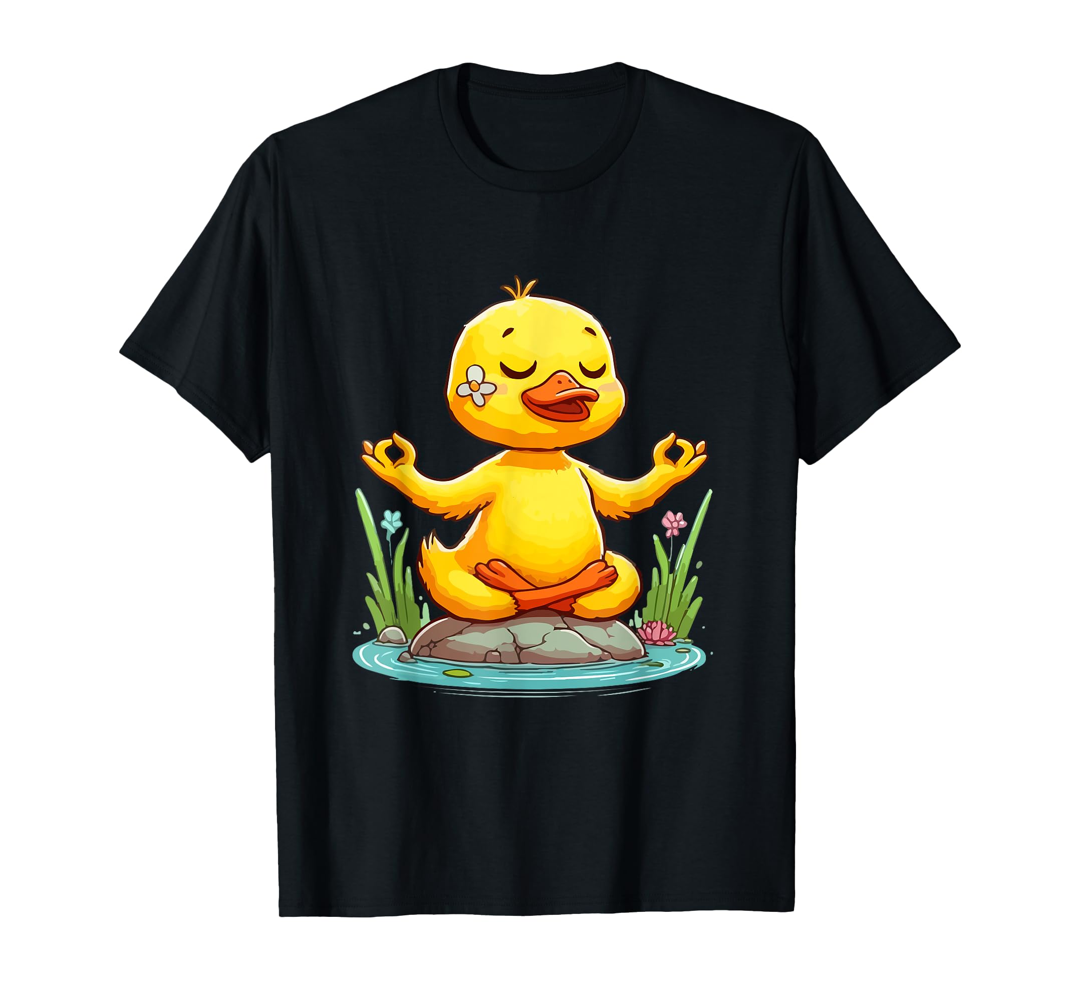 Meditation Duck Yoga Pose Relaxing T-Shirt - Fun Novelty Design for Adults - T-Shirt, Sweatshirt, Hoodie