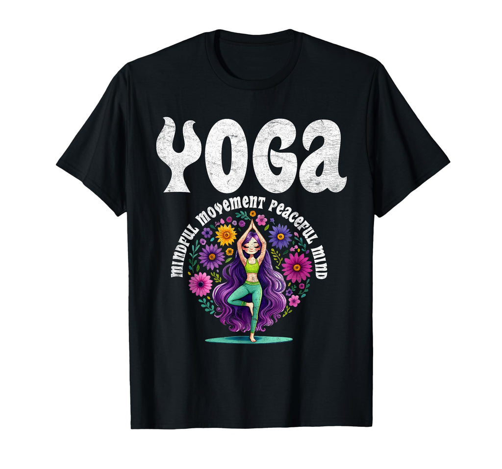 Yoga Outfit Mindful Movement Peaceful T-Shirt - Aesthetic Graphic Unisex - T-Shirt, Sweatshirt, Hoodie