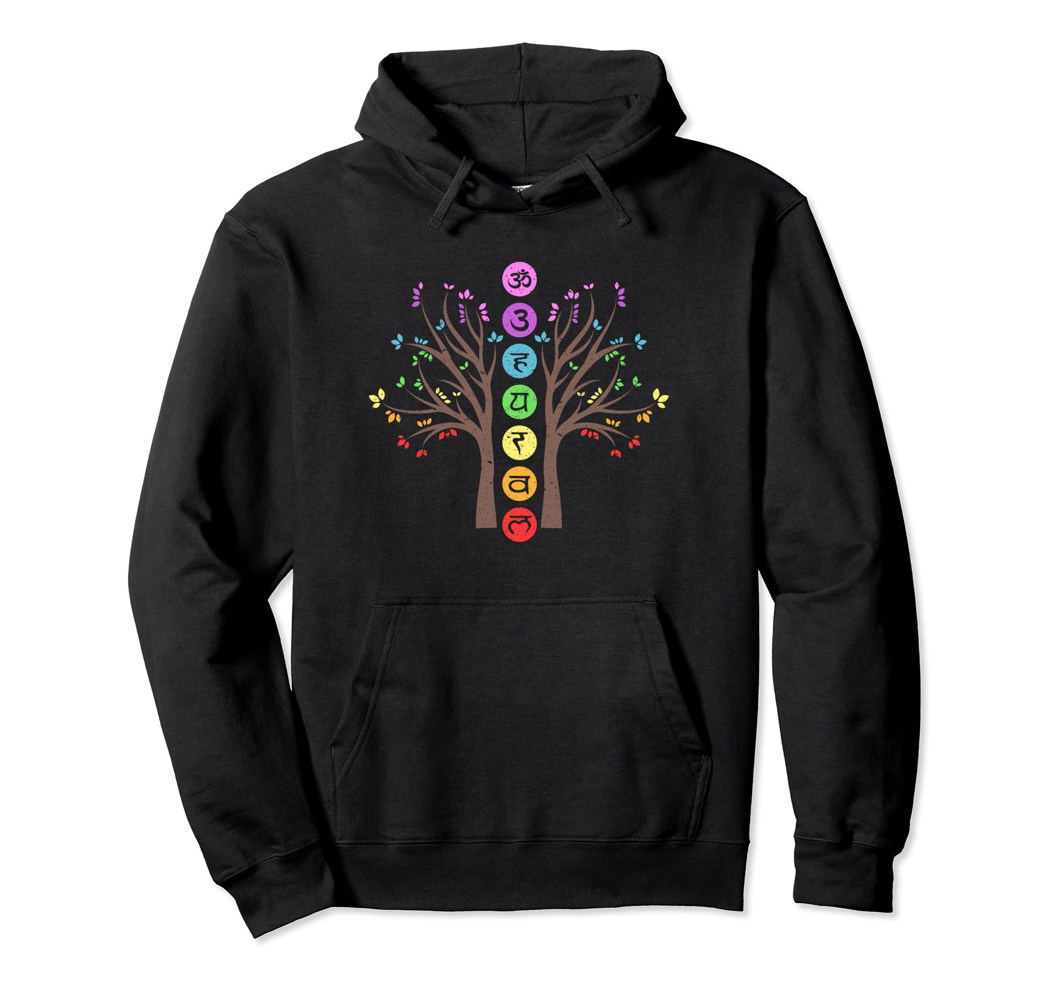 Sanskrit Chakra Tree Life Energy Hoodie - Novelty Apparel Men Women - T-Shirt, Sweatshirt, Hoodie
