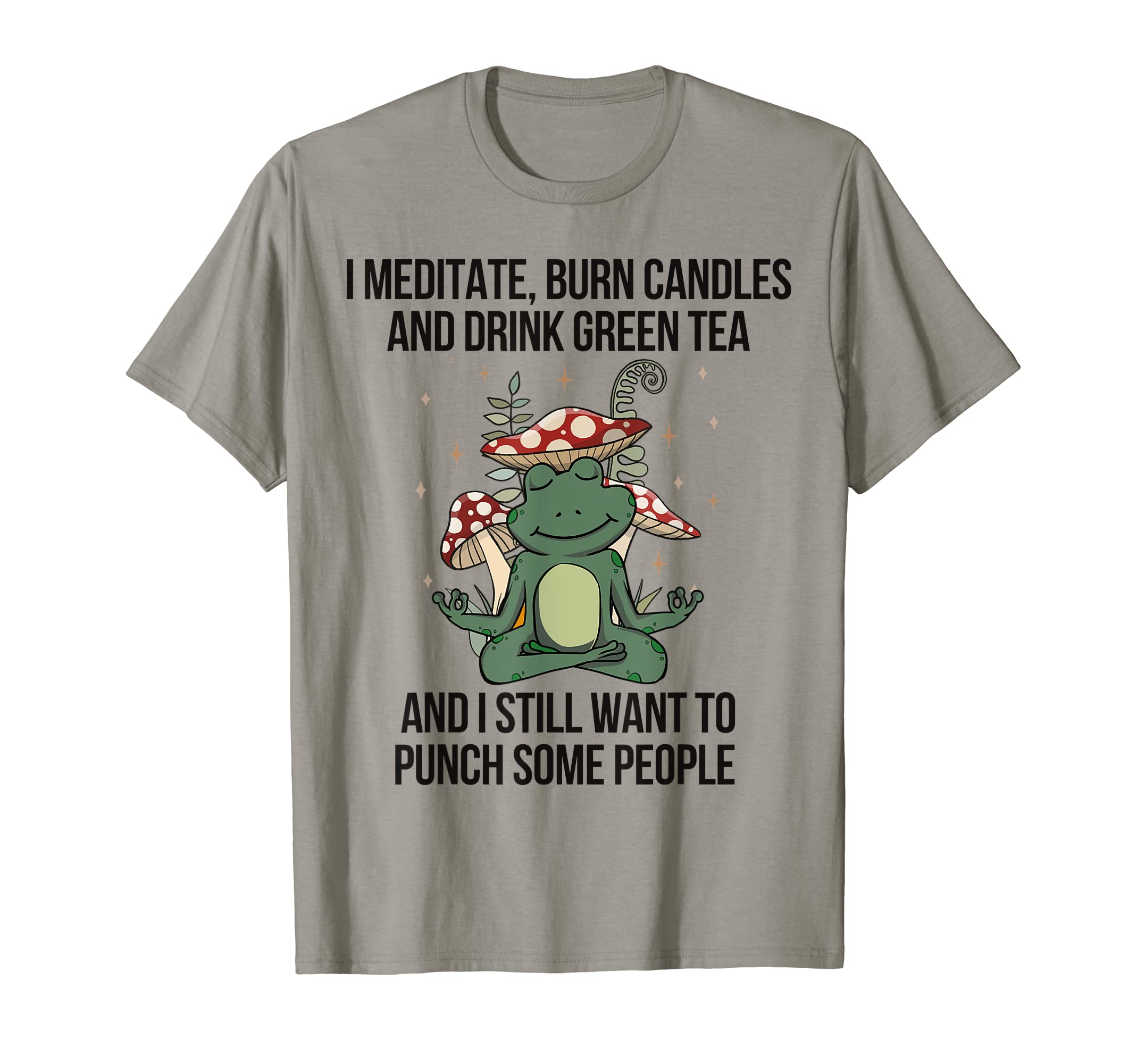 Frog Funny Mindfulness Meditation T-Shirt - Unique Graphic Men Women - T-Shirt, Sweatshirt, Hoodie